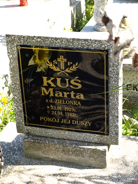 Marta Kuś 1929 Piekary Śląskie Brzeziny - Grobonet - Wyszukiwarka osób pochowanych