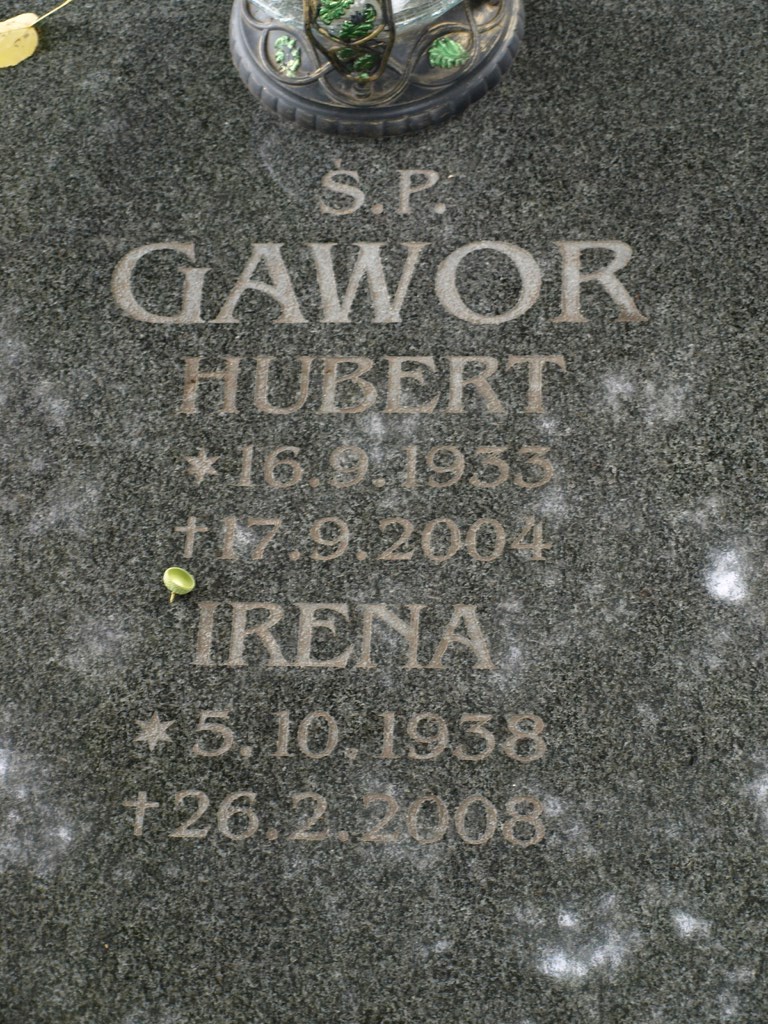 Hubert Gawor 1933 Piekary Śląskie Brzeziny - Grobonet - Wyszukiwarka osób pochowanych